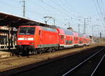 Am 15.03.2017 kam die 146 030 von DB Regio aus Richtung Magdeburg nach Stendal und fuhr weiter in Richtung Uelzen .