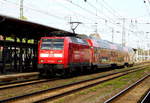 Am 07.05.2017 kam die 146 026 von der DB Regio aus Richtung Magdeburg nach Stendal und fuhr weiter in Richtung Uelzen .