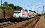 Am 02.06.2017 kam die 146 564-0 von der DB Fernverkehr AG, aus Richtung Magdeburg nach Niederndodeleben und fuhr weiter in Richtung Braunschweig .
