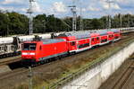 Am 18.09.2017 kam die 146 028 von   DB Regio aus Richtung Stendal und fuhr nach Salzwedel .