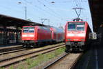 Am 25.05.2018 standen  die 146  022 und die 146 027 von  DB Regio in Stendal .