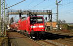 Am 18.02.2019 kam die 146 022  von DB Regio AG, aus Richtung Braunschweig nach Niederndodeleben und fuhr weiter in Richtung Magdeburg .