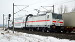Am 16.02.2021 kam die 146 567-3 von DB Fernverkehr AG, aus Richtung Wittenberge und fuhr weiter in Richtung Stendal .