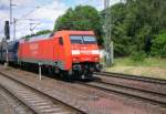Am 3.06.2014 kam die 152 126-5 von der Railion aus der Richtung Helmstedt nach Wefensleben und fuhr weiter in Richtung Magdeburg .