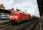 Am 25.06.2014 kam 152 101-2 von der DB aus Richtung Magdeburg nach Stendal und fuhr weiter in Richtung Wittenberge.