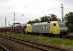 Am 13.07.2014 kam die 152 196-2 von der ITL aus Richtung Berlin nach Stendal und fuhr weiter in Richtung Hannover.