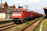 Am 28.07.2014 kam die 152 165-7 von der DB aus Richtung Magdeburg nach Stendal und fuhr weiter in Richtung Wittenberge.