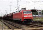 Am 16.08.2015 kam die 152 017-0 von der DB aus Richtung Magdeburg nach Stendal und fuhr weiter in Richtung Wittenberge .