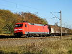 -br-6-152-es-64-f/633206/am-12102018-kam-die-152-028-7 Am 12.10.2018 kam die 152 028-7 von DB Cargo Deutschland AG, aus Richtung Stendal und fuhr weiter in Richtung Wittenberge .