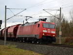 -br-6-152-es-64-f/723737/am-08012021-kam-die-152-115-2 Am 08.01.2021 kam  die 152 115-2 von DB Cargo Deutschland AG, aus Richtung Wittenberge und fuhr weiter in Richtung Stendal .