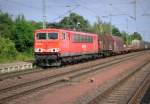 Am 3.06.2014 kam die 155 132-4 von der Railion aus der Richtung Magdeburg nach Wefensleben und fuhr weiter in Richtung Helmstedt .