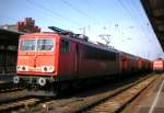 Am 10.06.2014 kam die 155 168-8 von der Railion  aus Richtung Magdeburg nach Stendal und fuhr weiter in Richtung Wittenberge.