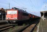 Am 23.06.2014 kam 155 183-7 von der Railion aus Richtung Magdeburg nach Stendal und fuhr weiter in Richtung Wittenberge.