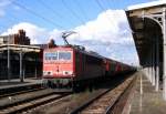 Am 26.06.2014 kam 155 171-2 von der Railion aus Richtung Magdeburg nach Stendal und fuhr weiter in Richtung Wittenberge.