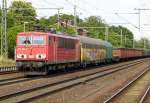 Am 2.07.2014 kam die 155 032-6 aus Richtung Magdeburg nach Niederndodeleben und fuhr weiter in Richtung Braunschweig .