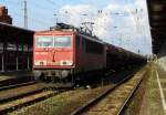 Am 22.07.2014 kam die 155 065-6 von der Railion aus Richtung Magdeburg nach Stendal und fuhr weiter in Richtung Wittenberge.