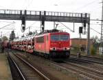 Am 31.10.2014 kam die 155 271-0 von der Railion aus Richtung Braunschweig nach Niederndodeleben und fuhr weiter in Richtung Magdeburg .