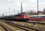 Am 28.03.2015 kam die 155 191-0 von der Railion aus Richtung Magdeburg nach Stendal und fuhr weiter in Richtung Hannover .