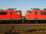 Am 07.09.2016   die 155 253-8 und die 155 134-0 von DB Schenker in Niederndodeleben .