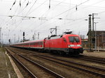 Am 28.03.2016 kam die 182 003-4 von der DB aus Richtung  Hamburg nach Stendal und fuhr weiter in Richtung Berlin .