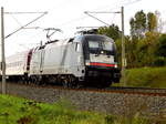 Am 16.09.2017 fuhr die 182 524-9 von der BTE BahnTouristikExpress GmbH, (MRCE Dispolok)  Rostock-Bramow   nach Stendal  und weiter  nach Magdeburg.
