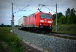 Am 1.06.2014 kam die 185 173-2 von der DB aus der Richtung Wittenberge und fuhr nach Stendal .