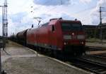 Am 27.06.2014 kam 185 194-8 von der DB aus Richtung Wittenberge nach Stendal und fuhr weiter in Richtung Magdeburg.