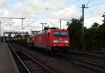 Am 2.07.2014 kam die   185 312-6 von der Railion aus Richtung Braunschweig nach Niederndodeleben und fuhr weiter in Richtung Magdeburg .