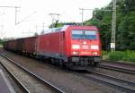 Am 2.07.2014 kam die 185 360-5 von der DB aus Richtung Magdeburg nach Niederndodeleben und fuhr weiter in Richtung Braunschweig .