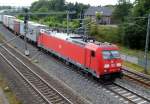 Am 7.07.2014 kam die 185 396-9 von der DB aus der Richtung Wittenberge und fuhr nach Stendal .
