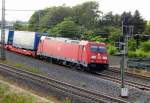 Am 7.07.2014 kam die 185 369-6 von der DB aus der Richtung Wittenberge und fuhr nach Stendal .