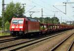 Am 17.07.2014 kam die 185 354-8 von der DB aus Richtung Braunschweig nach Niederndodeleben und fuhr weiter in Richtung Magdeburg .