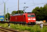 Am 7.08.2014 kam die 185 012-2 von der DB aus Richtung Berlin nach Stendal und fuhr weiter in Richtung Hannover.