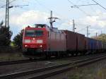 Am 14.10.2014 kam die 185 191-4 von der DB aus Richtung Stendal und fuhr weiter in Richtung Magdeburg .