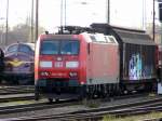 Am 08.11.2014 war die 185 066-8 von der DB in Stendal abgestellt .