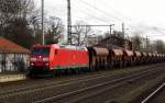 Am 14.01.2015 kam die 185 168-2 von der DB Schenker aus Richtung Magdeburg nach Niederndodeleben und fuhr weiter in Richtung Braunschweig .