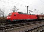 Am 20.02.2015 kam die 185 282-1 von der DB aus Richtung Magdeburg nach Niederndodeleben und fuhr weiter in Richtung Braunschweig .