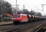 Am 07.03.2015 kam die 185 200-3 von der DB aus Richtung Magdeburg nach Niederndodeleben und fuhr weiter in Richtung Braunschweig .