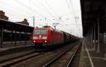 Am 24.03.2015 kam die 185 074-2 von der DB aus Richtung Magdeburg nach Stendal und fuhr weiter in Richtung Wittenberge .