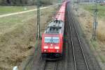 Am 27.03.2015 kam die 185 394-4 von der DB aus Richtung Hannover und fuhr weiter in Richtung Stendal .