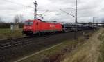 Am 30.03.2015 kam die 185 303-5 von der Railion aus Richtung Stendal und fuhr weiter in Richtung Hannover .