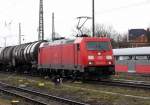 Am 02.04.2015 kam die 185 209-4 von der DB aus Richtung Berlin nach Stendal und fuhr weiter in Richtung Hannover.