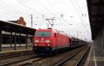 Am 03.04.2015 kam die 185 278-9 von der DB aus Richtung Magdeburg nach Stendal und fuhr weiter in Richtung Hannover.