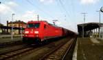 Am 10.04.2015 kam die   185 291-2 von der DB aus Richtung Magdeburg nach Stendal und fuhr weiter in Richtung Wittenberge .