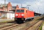 Am 22.04.2015 kam die 185 314-2 von der DB aus Richtung Magdeburg nach Stendal und fuhr weiter in Richtung Wittenberge .