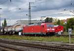 Am 19.09.2015 kam 185 242-5 von der DB aus Richtung Salzwedel nach Stendal und fuhr weiter in Richtung Berlin .