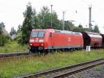 Am 22.09.2015 kam die 185 012-2 von der DB aus Richtung Wittenberge nach Stendal und fuhr weiter in Richtung Magdeburg .
