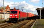 Am 25.09.2015 kam 185 333-9 von der DB aus Richtung Magdeburg nach Stendal und fuhr weiter in Richtung Wittenberge .