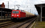 Am 27.04.2016 kam die 185 209-4 von DB Schenker aus Richtung Magdeburg nach Stendal und fuhr weiter in Richtung Hannover .