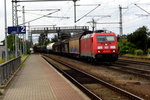Am 16.06.2016 kam die 185 355-5 von DB Schenker aus Richtung Braunschweig nach Niederndodeleben und fuhr weiter in Richtung Magdeburg .